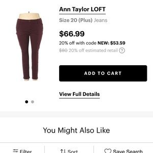 Maroon Loft pants